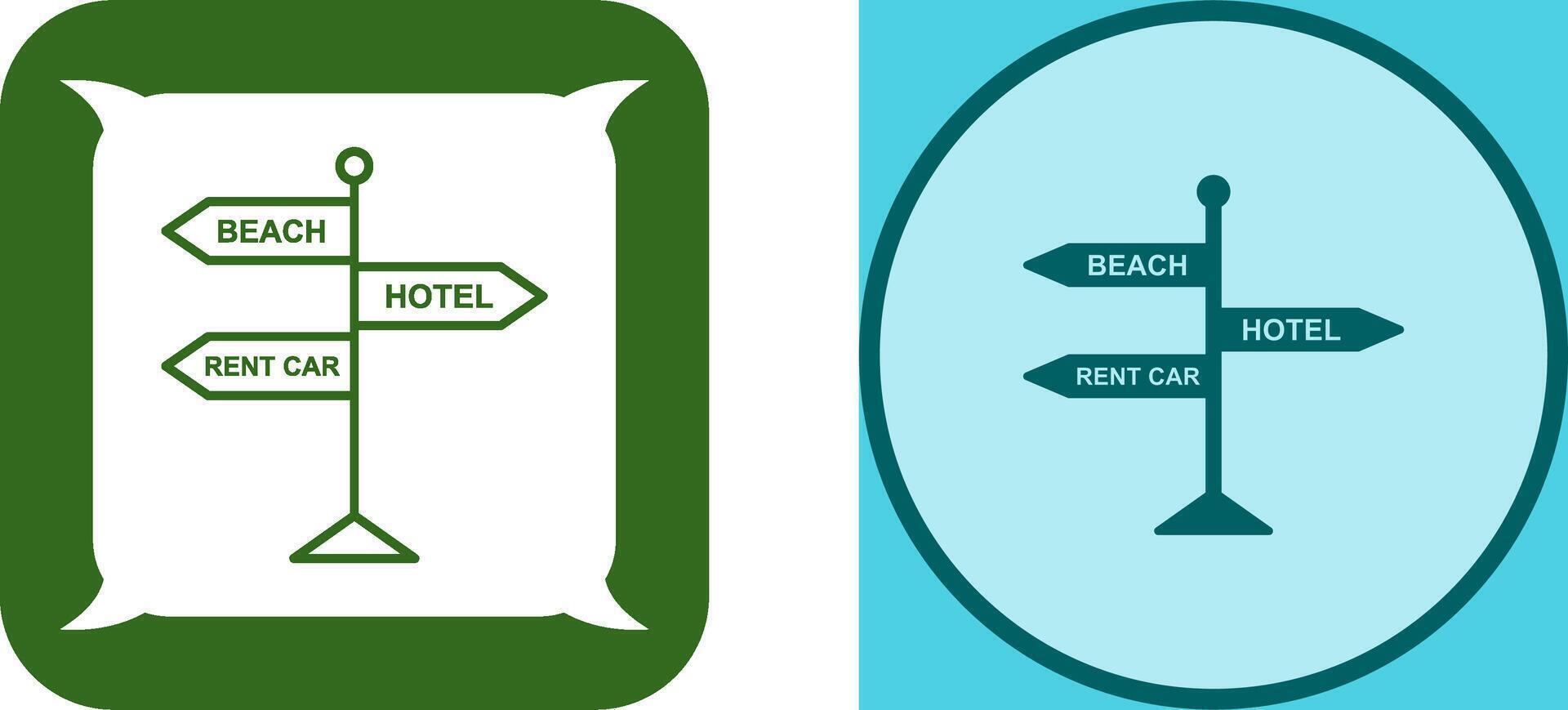 Signboard Icon Design vector