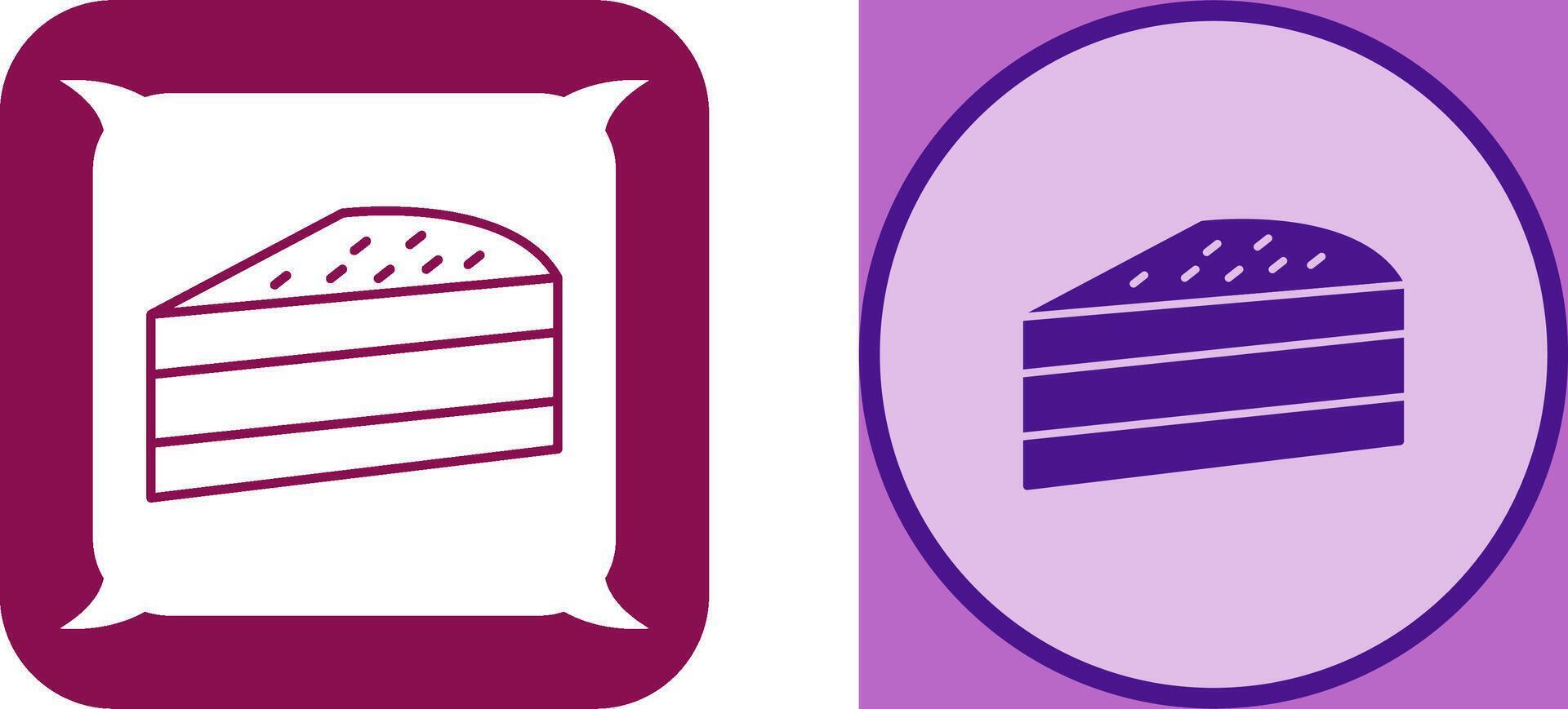 Cake Slice Icon Design vector