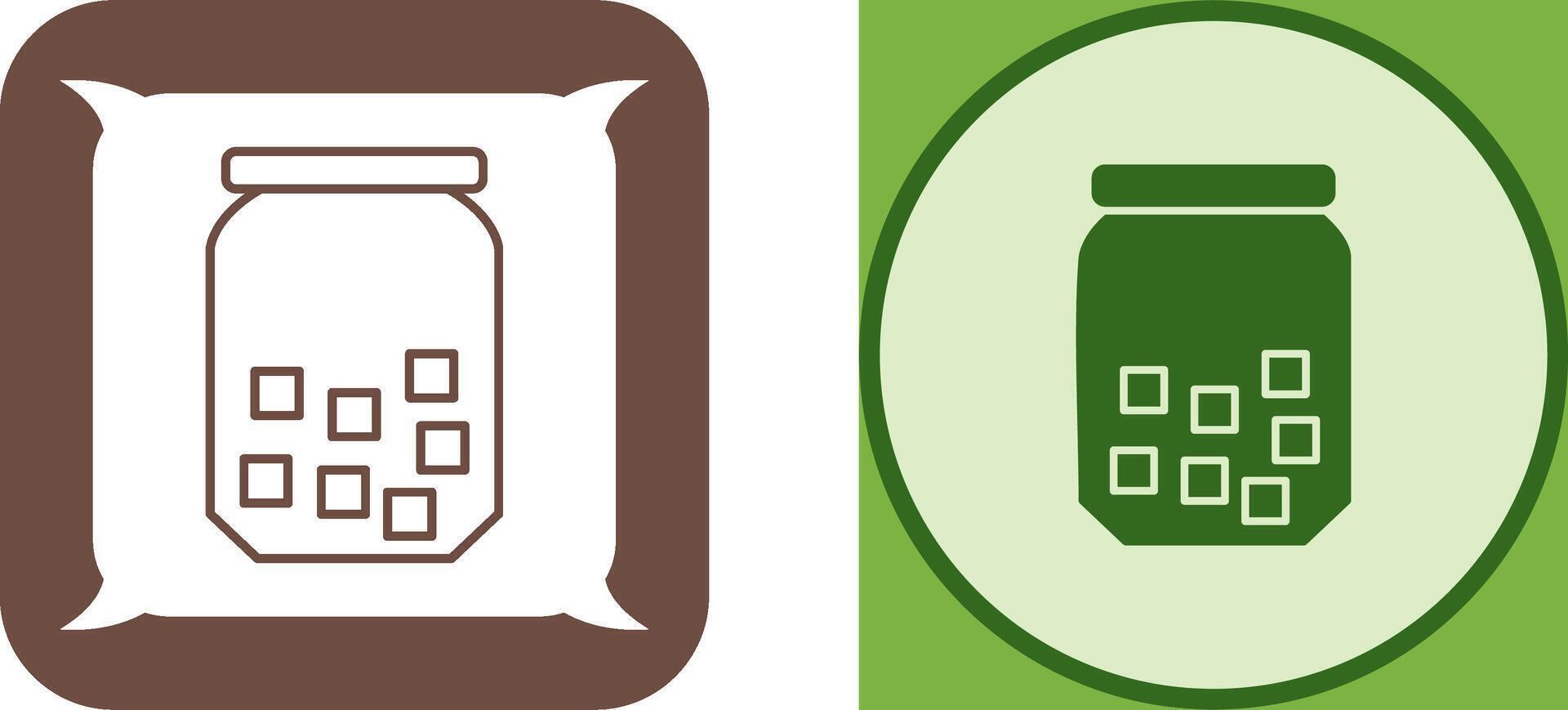 Sugar Bottle Icon Design vector