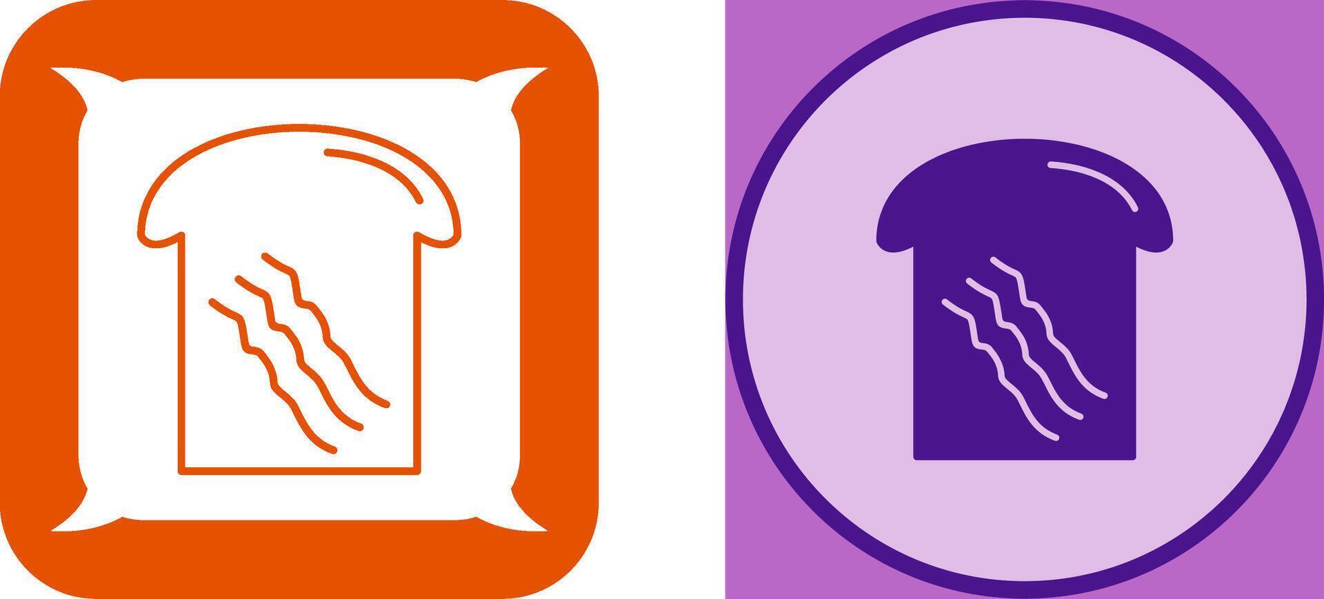 Toast Icon Design vector