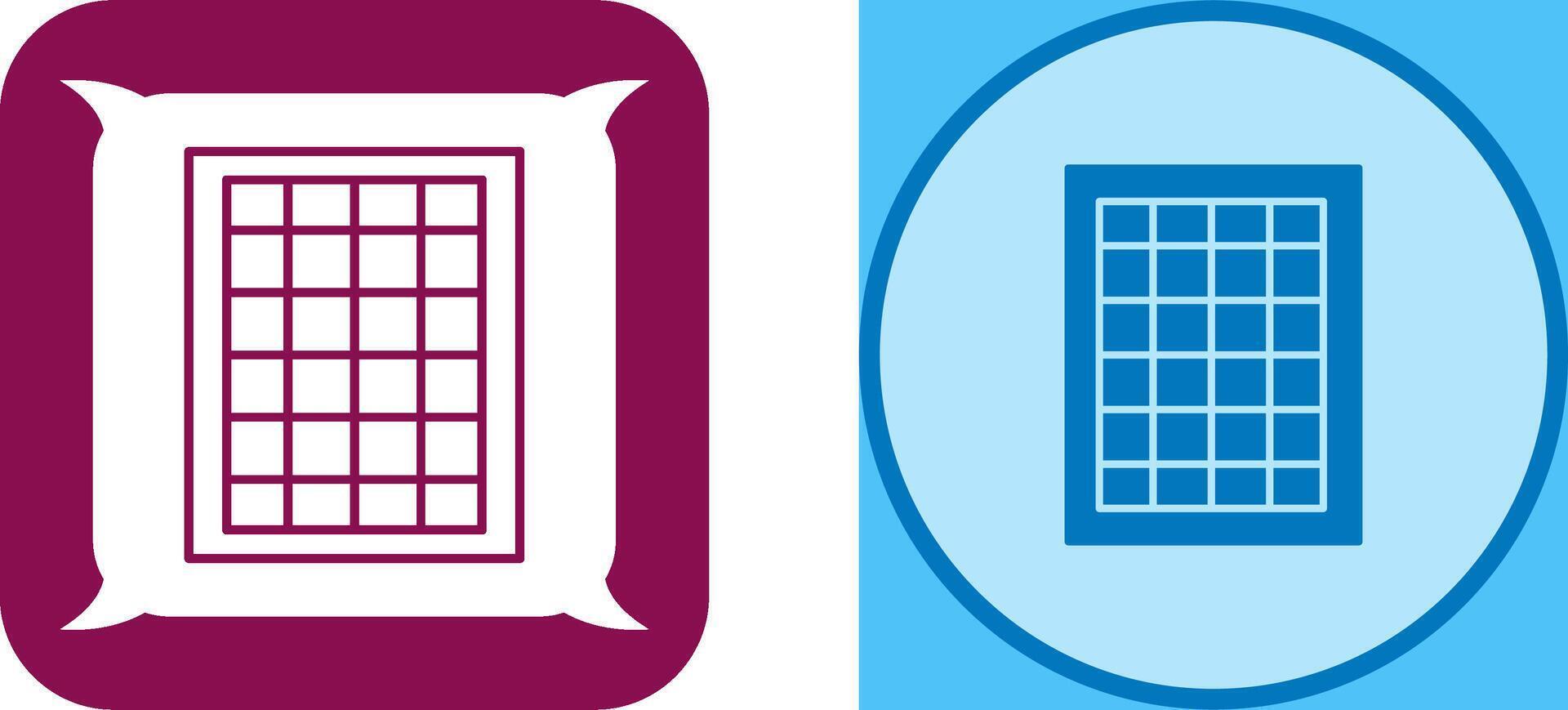 Table of Rates Icon Design vector