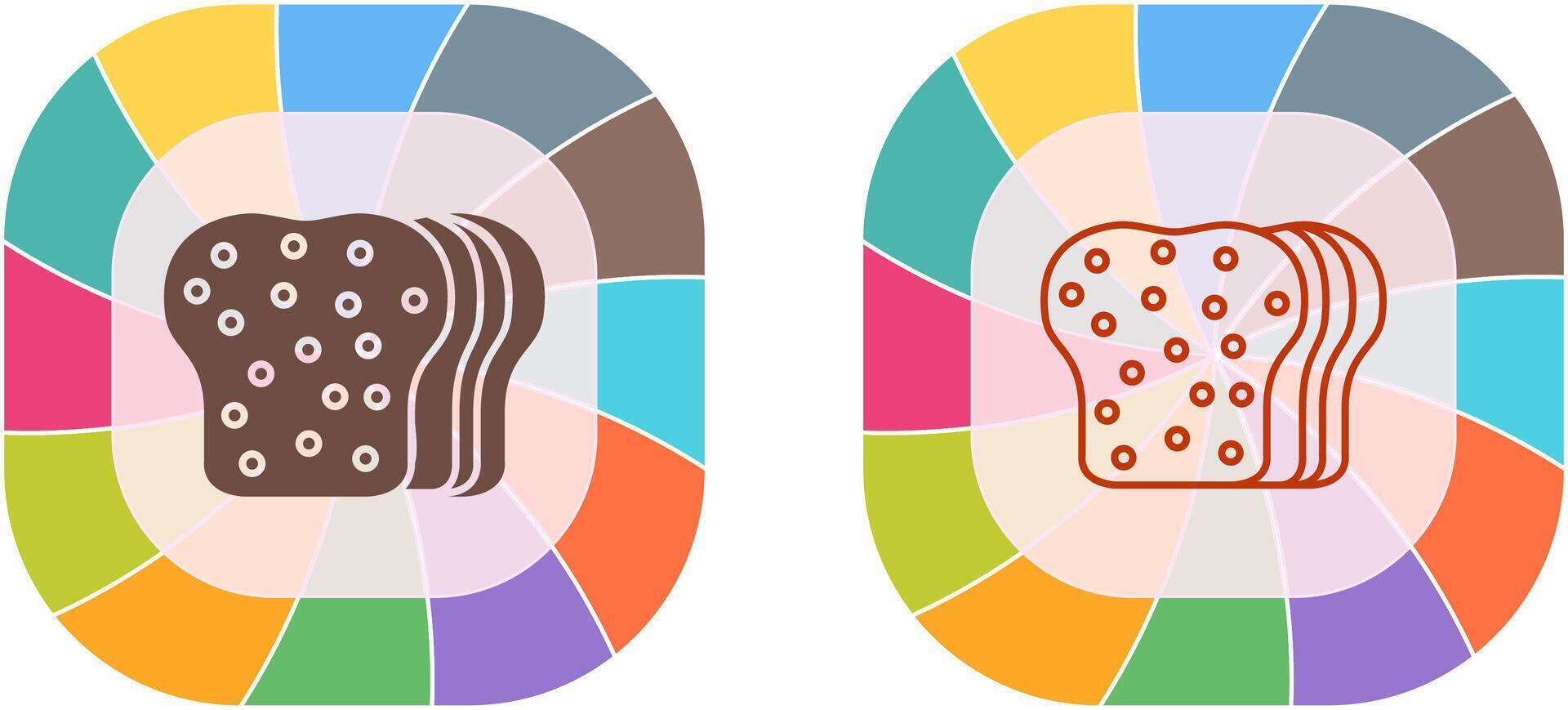 Bread Icon Design vector