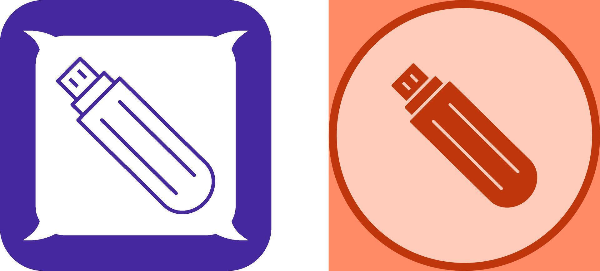 Unique USB Drive Icon Design vector