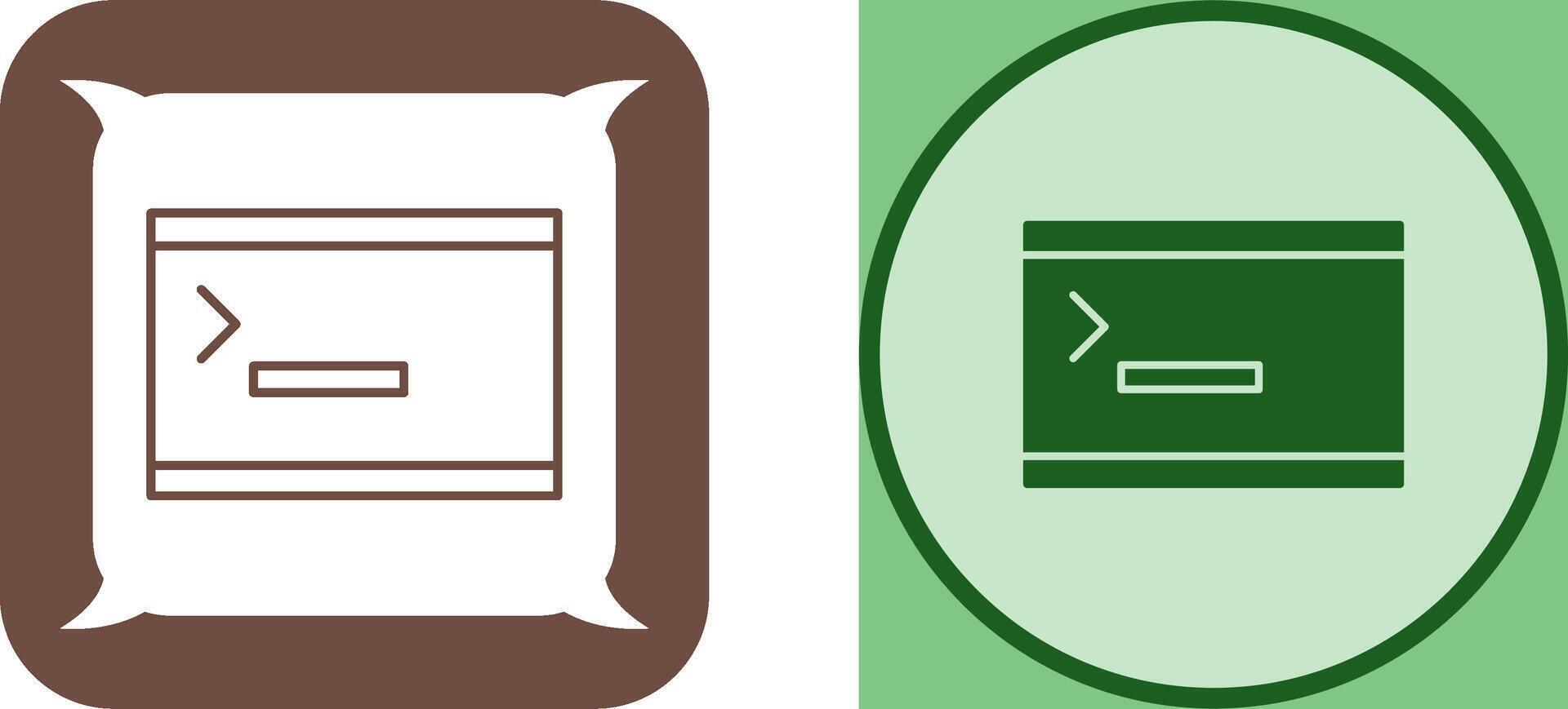 Unique Console Icon Design vector