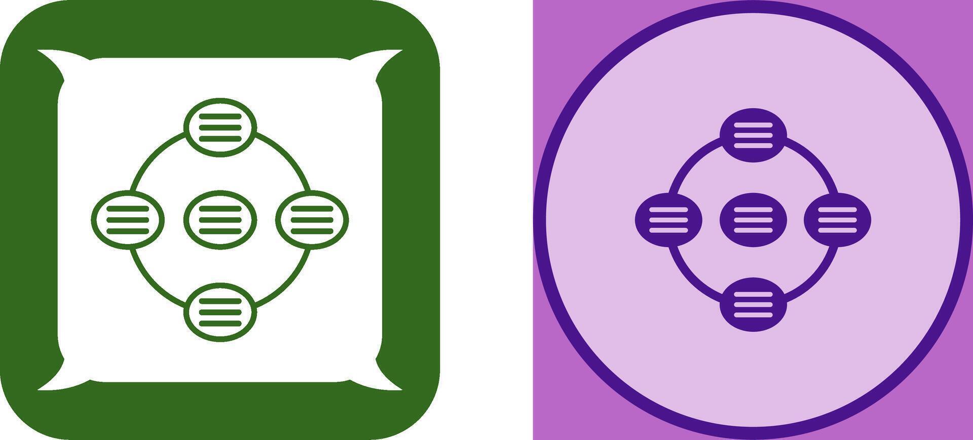Unique Strategy Connsultation Icon Design vector