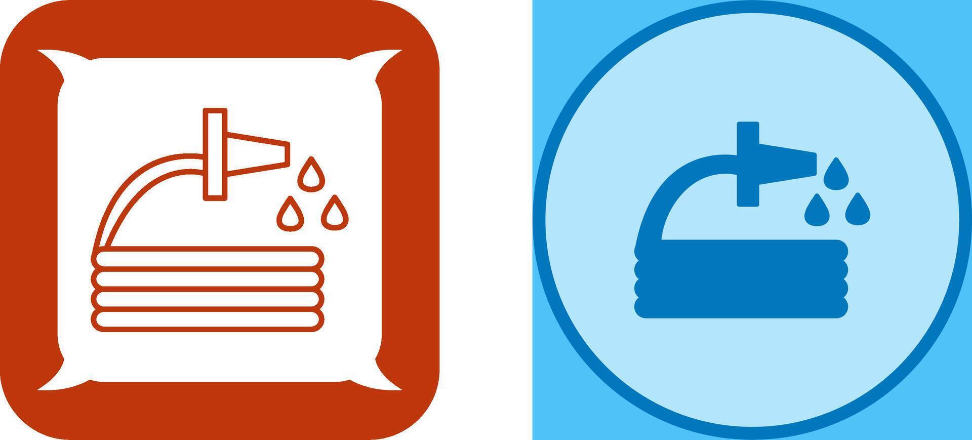 Unique Water Hose Icon Design vector