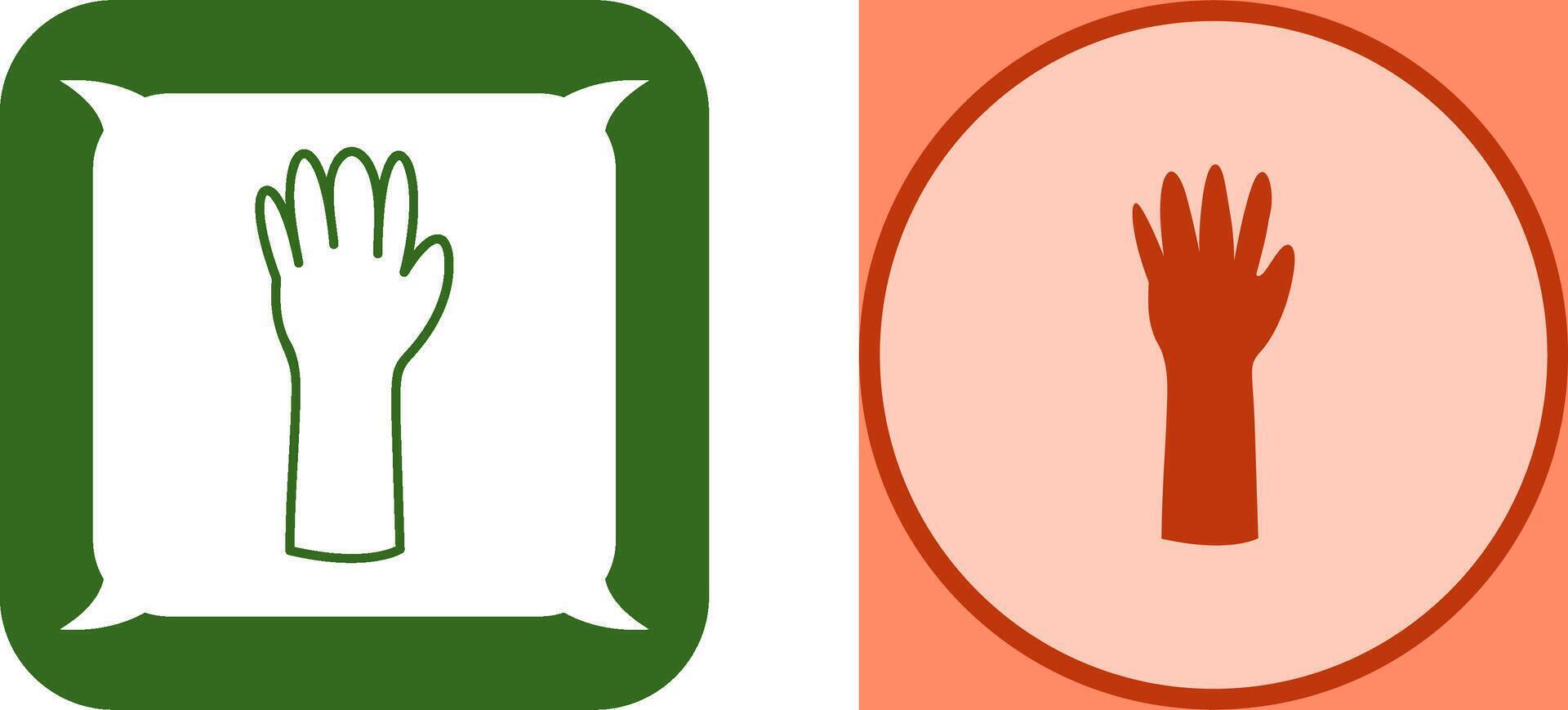 Unique Gloves Icon Design vector