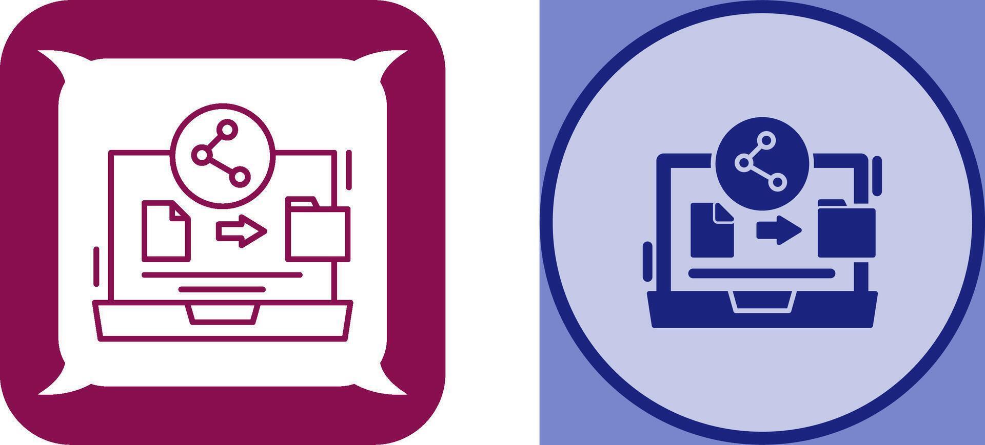 File Share Icon Design vector