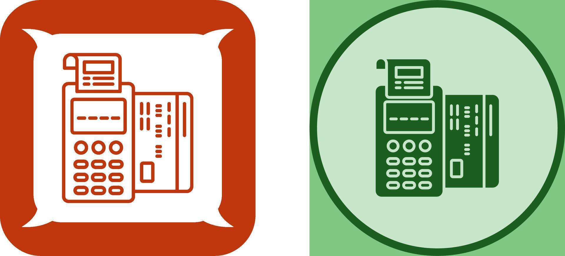 Pos Terminal Icon Design vector