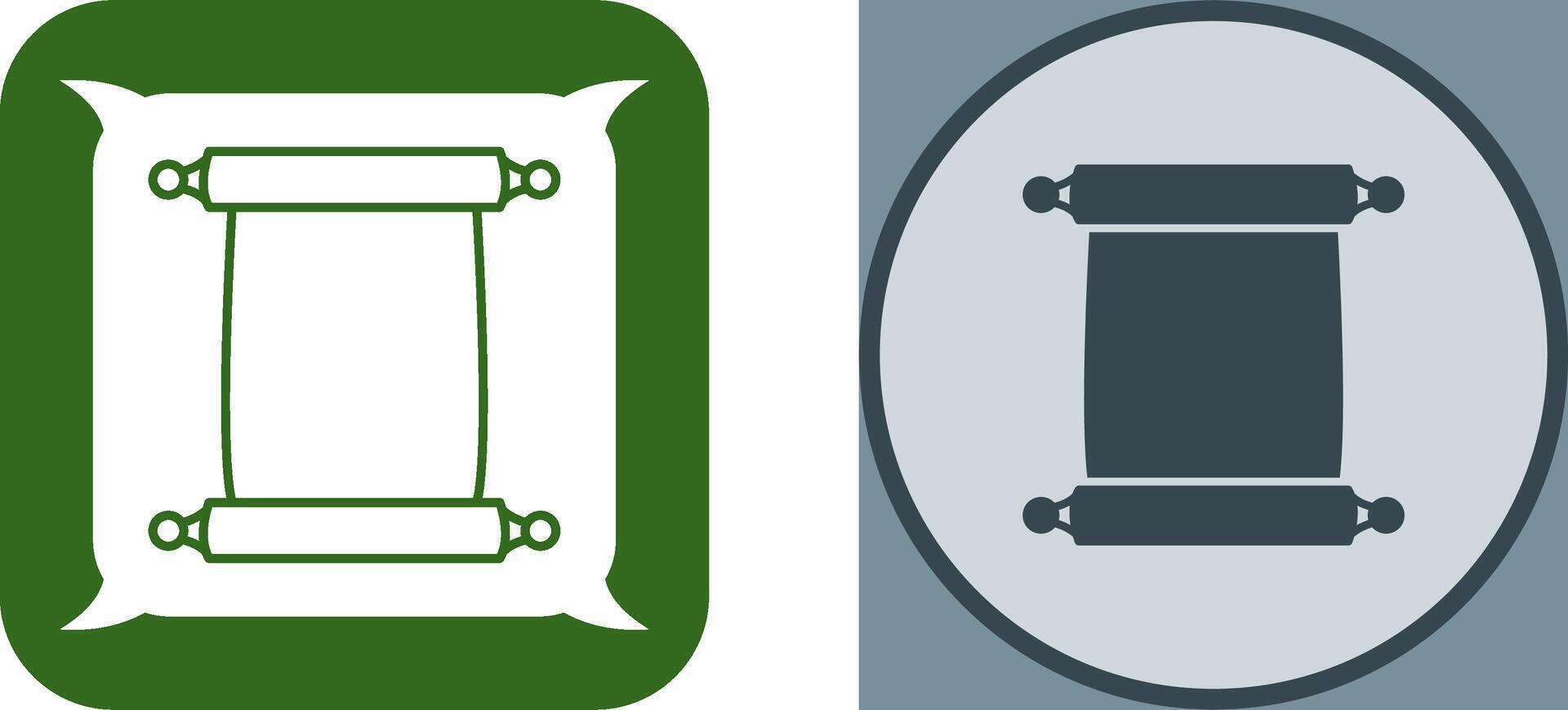 Scroll of Paper Icon Design vector