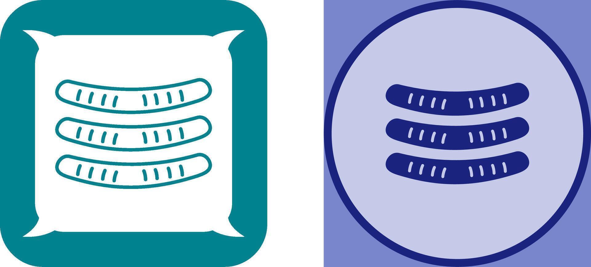 Sausages Icon Design vector