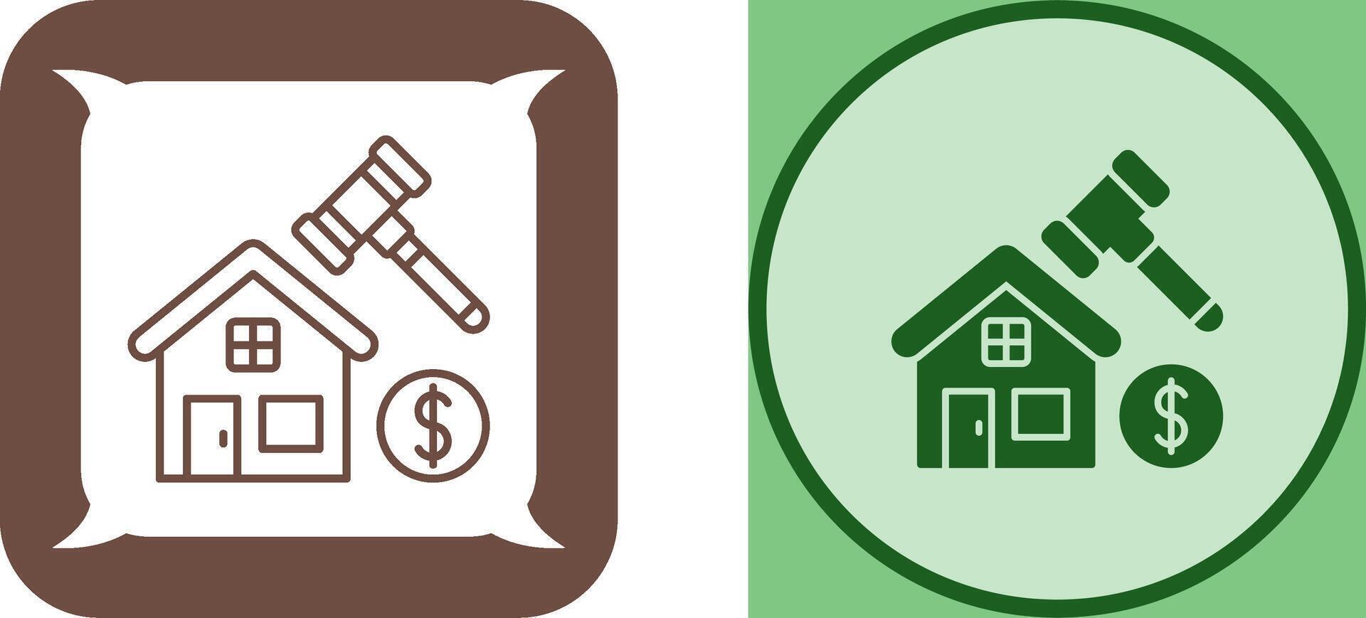Auction Icon Design vector