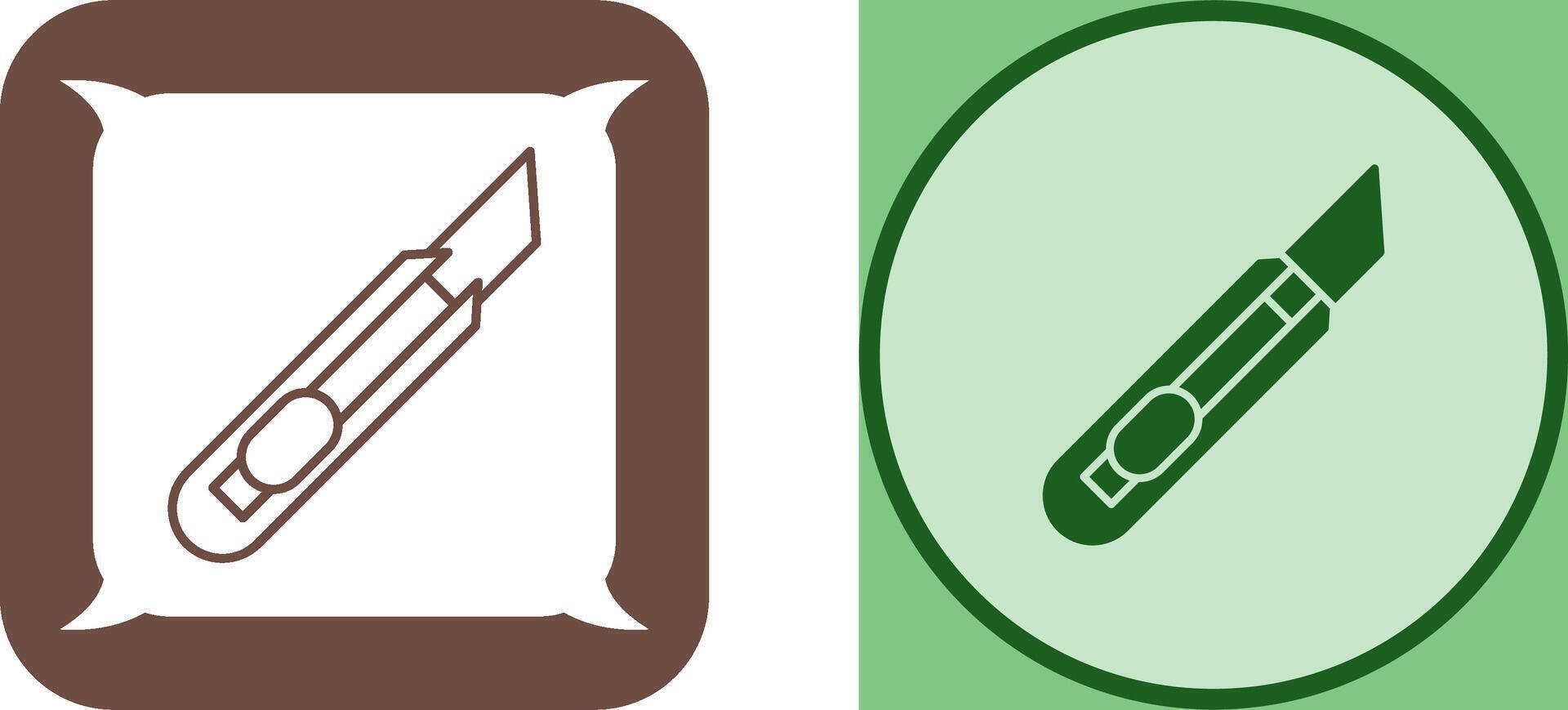 Stationery Knife Icon Design vector