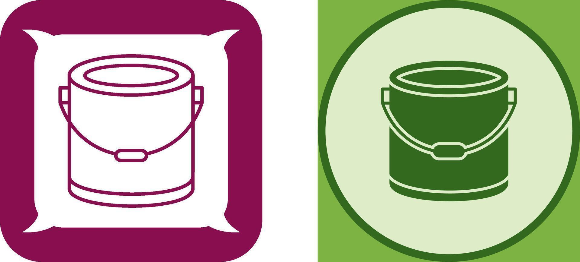 Paint Bucket Icon Design vector