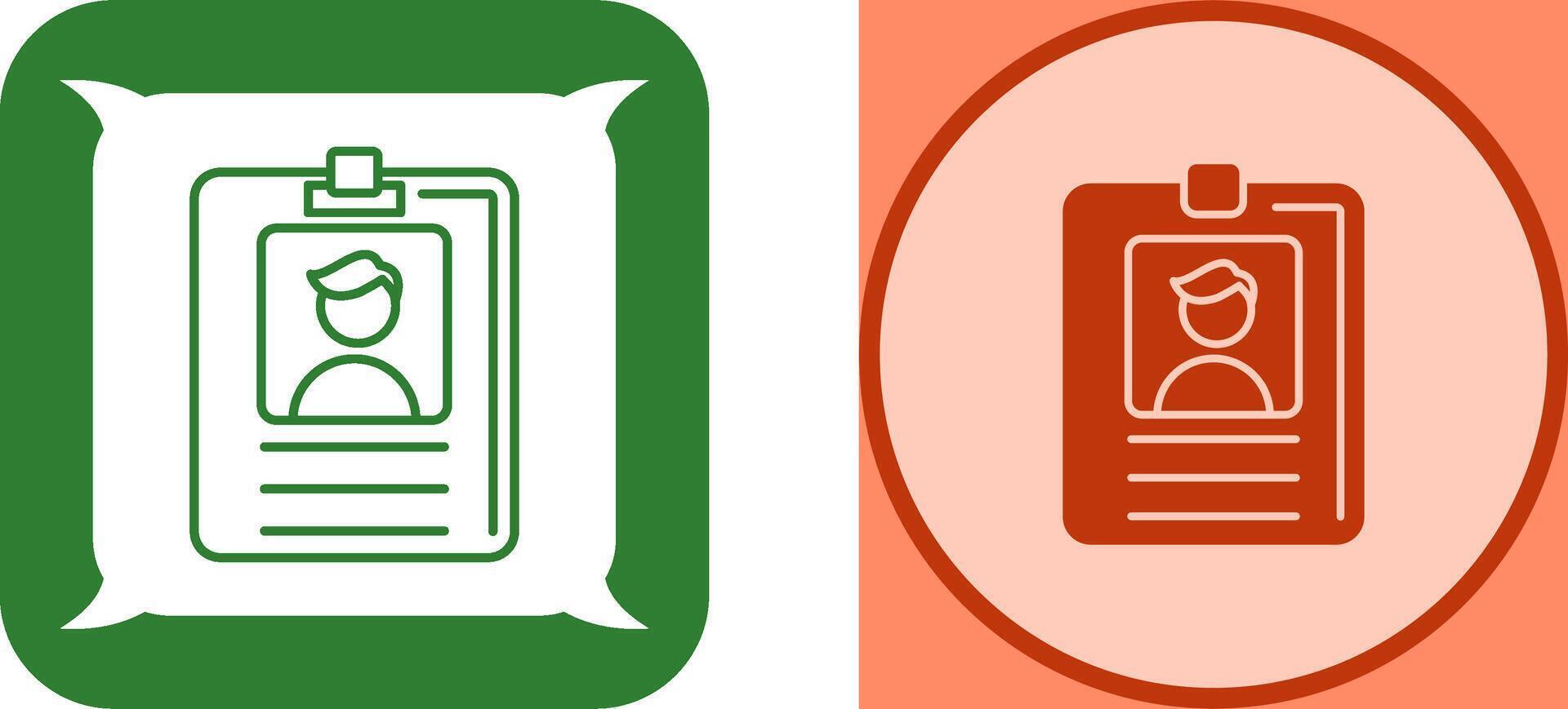 Id Card Icon Design vector