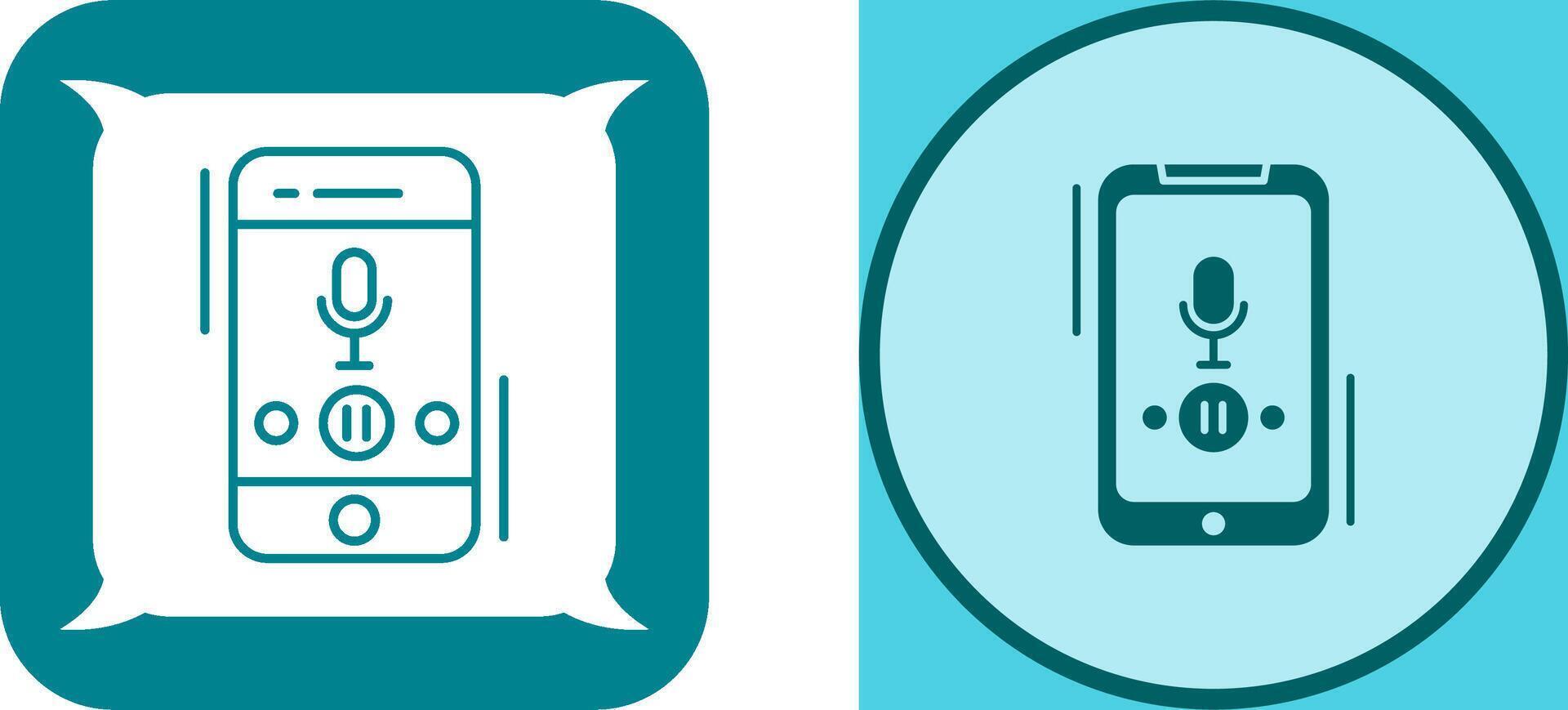 Voice Record Icon Design vector