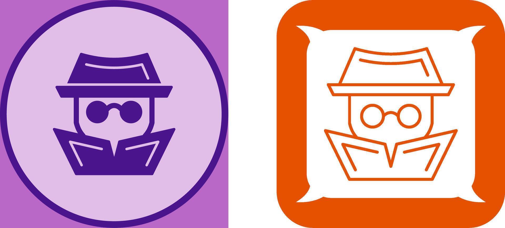 Hacker Icon Design vector