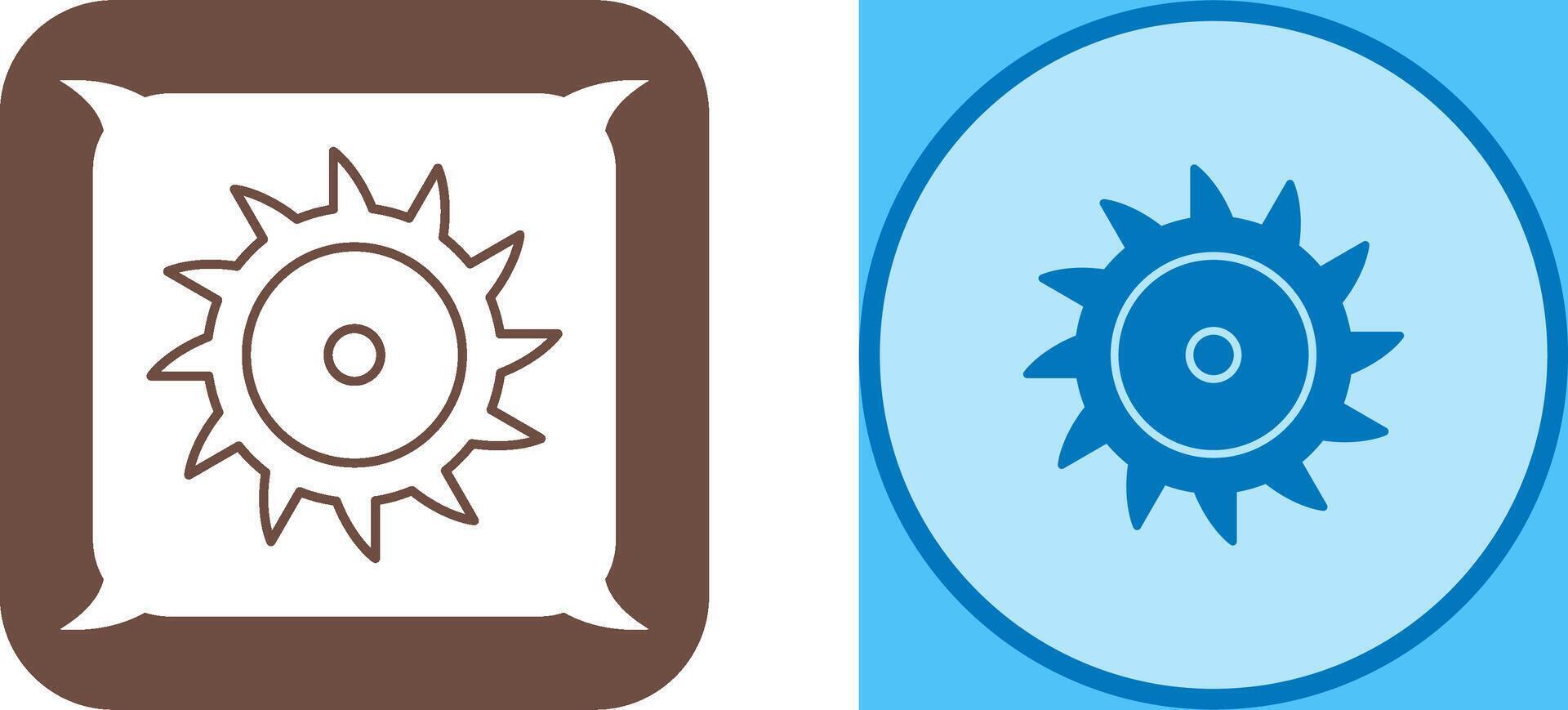 Saw Blade Icon Design vector