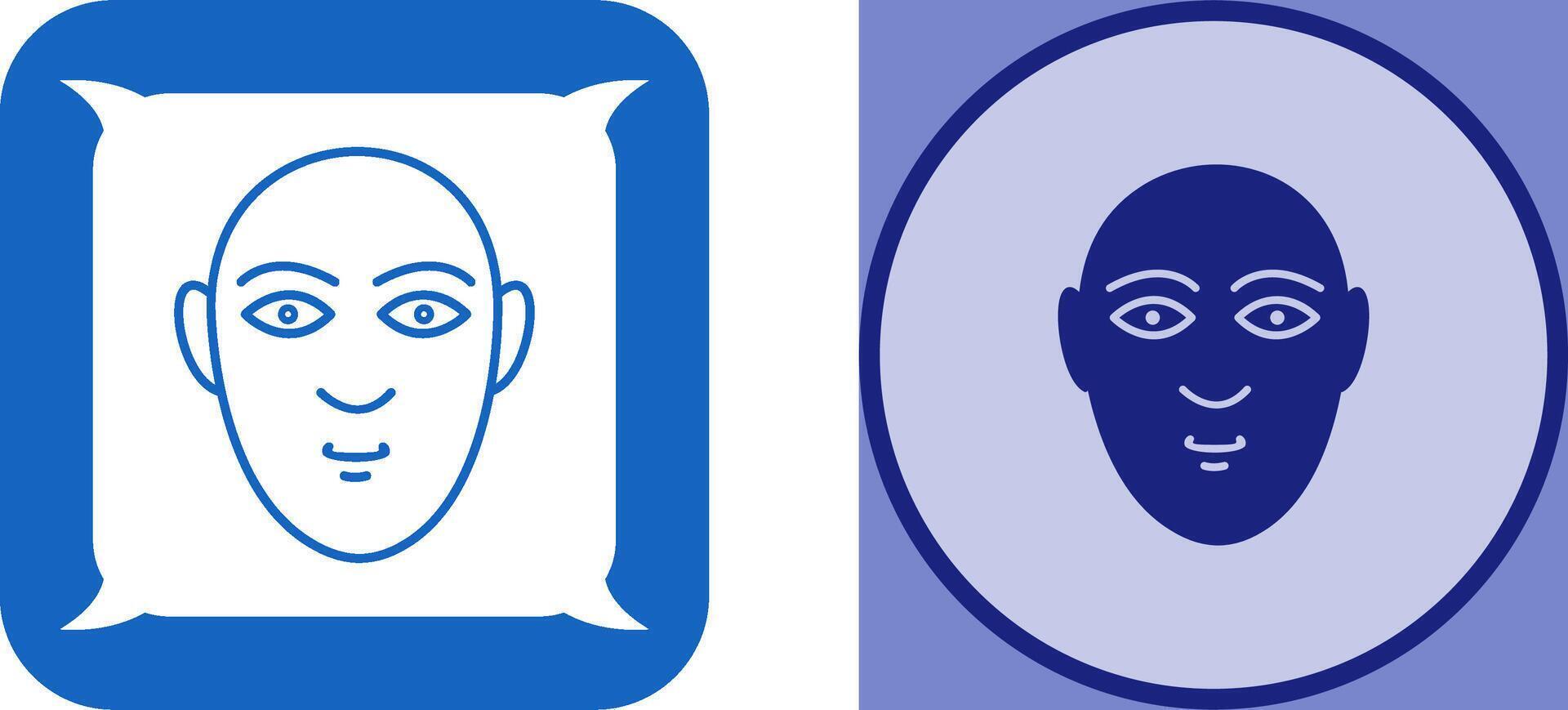 Human Face Icon Design vector