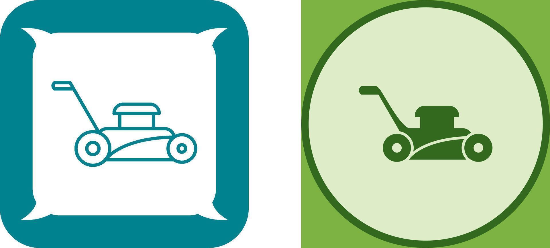 Lawn Mower Icon Design vector