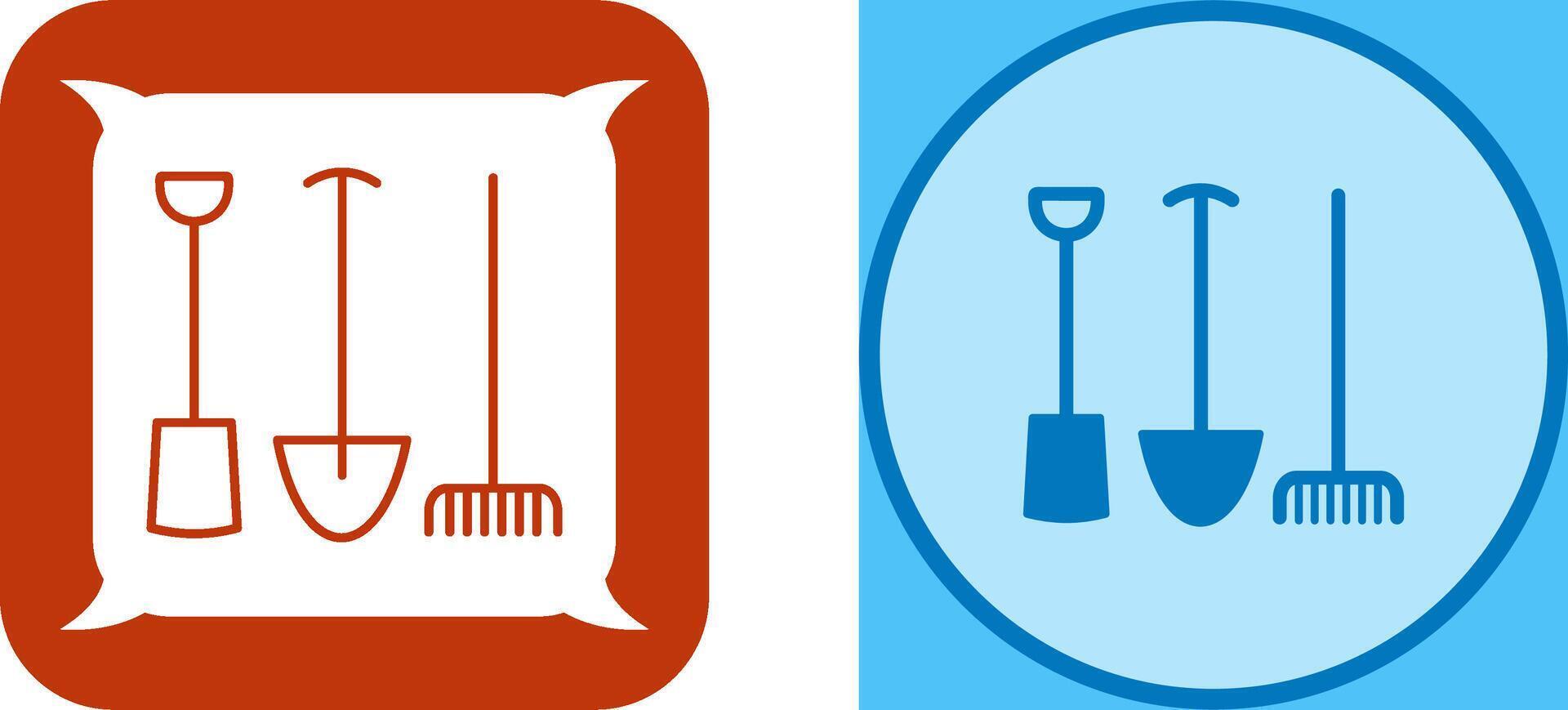 Gardening Tools Icon Design vector
