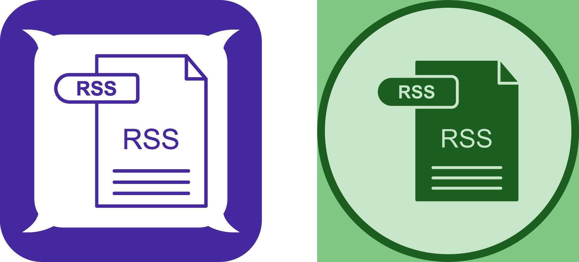 RSS Icon Design vector