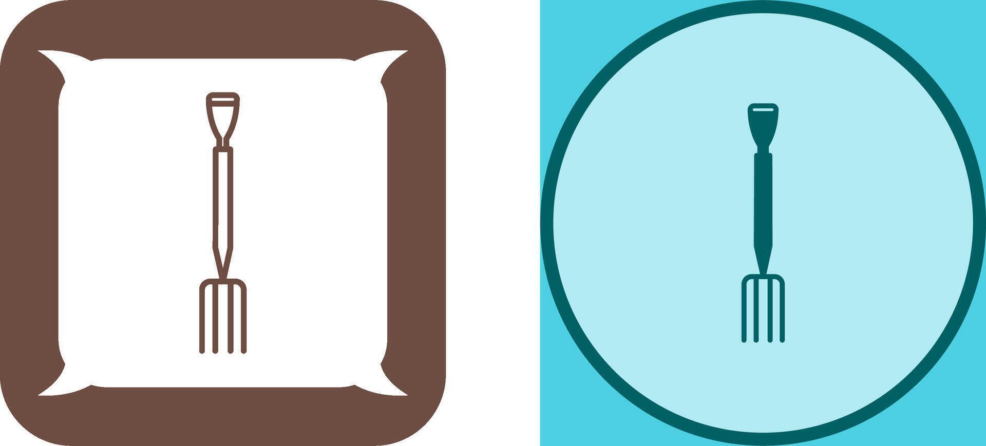 Gardening Fork Icon Design vector