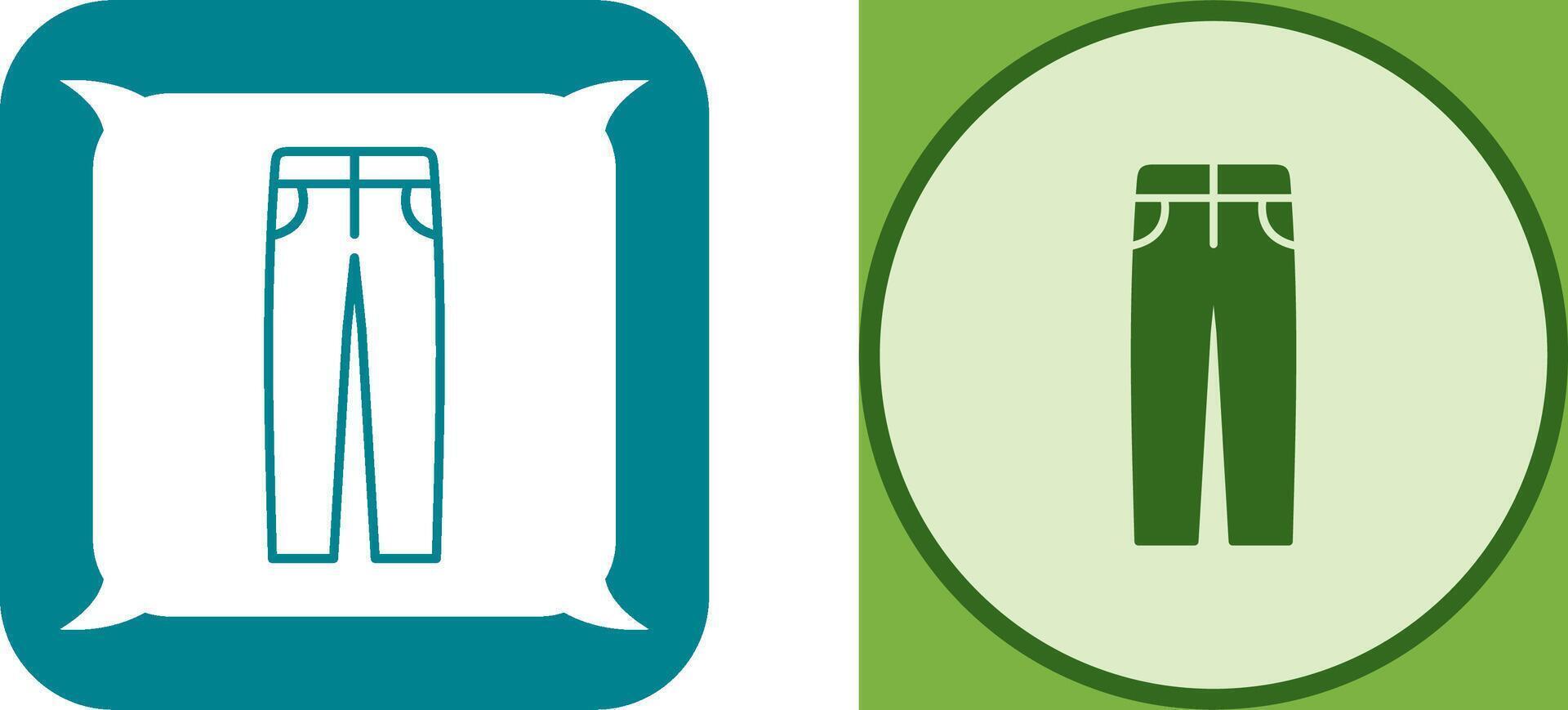 Men's Pants Icon Design vector