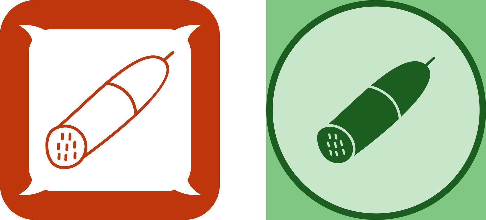 Salami Icon Design vector