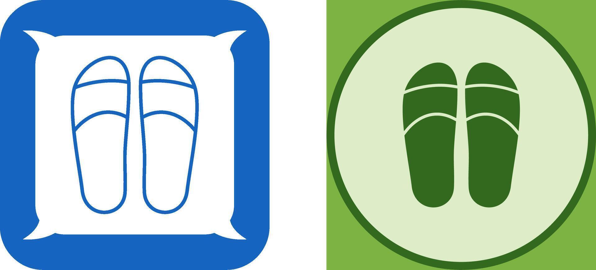Slippers Icon Design vector
