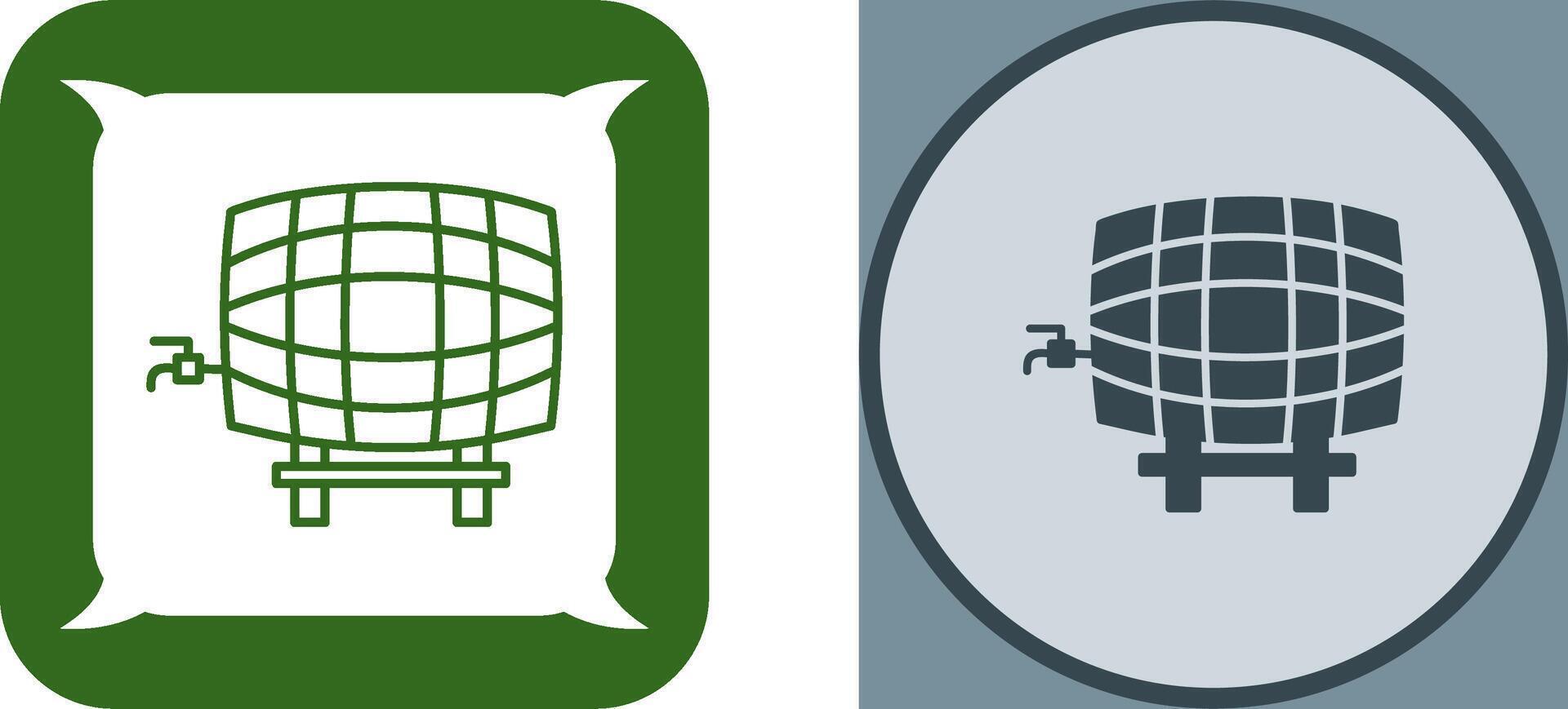 Barrel with Tap Icon Design vector