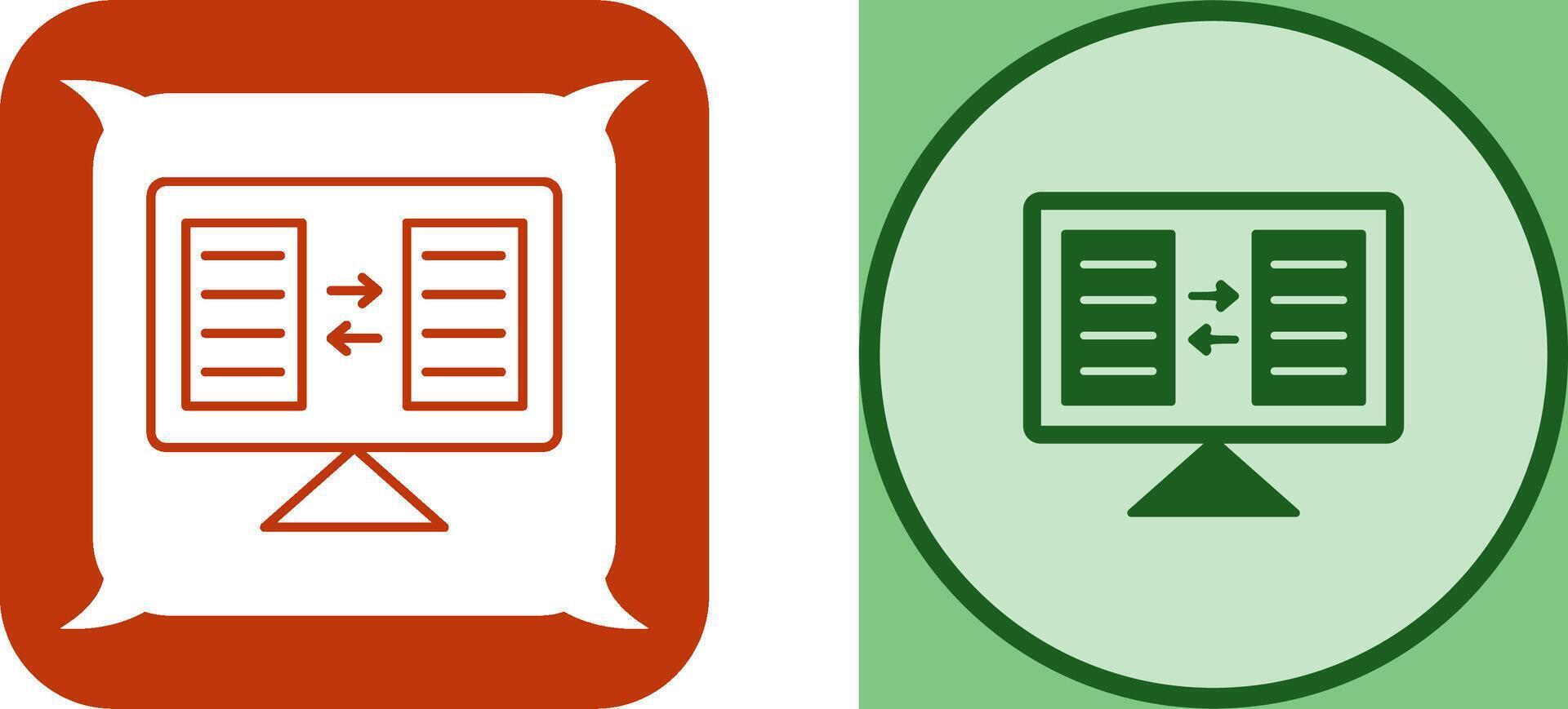 File Sharing Icon Design vector