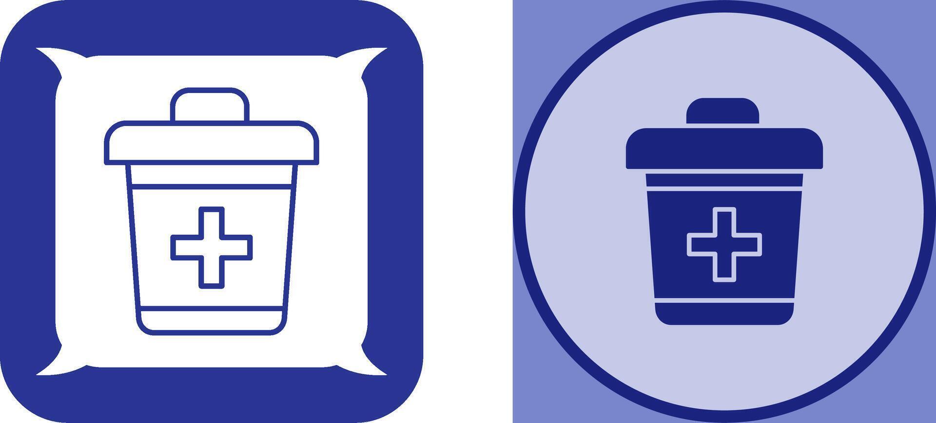 Dustbin Icon Design vector