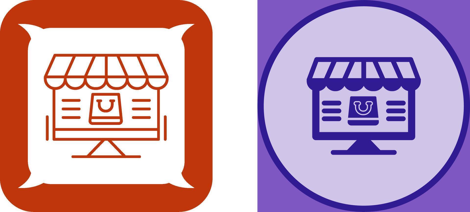 Online Shopping Icon Design vector