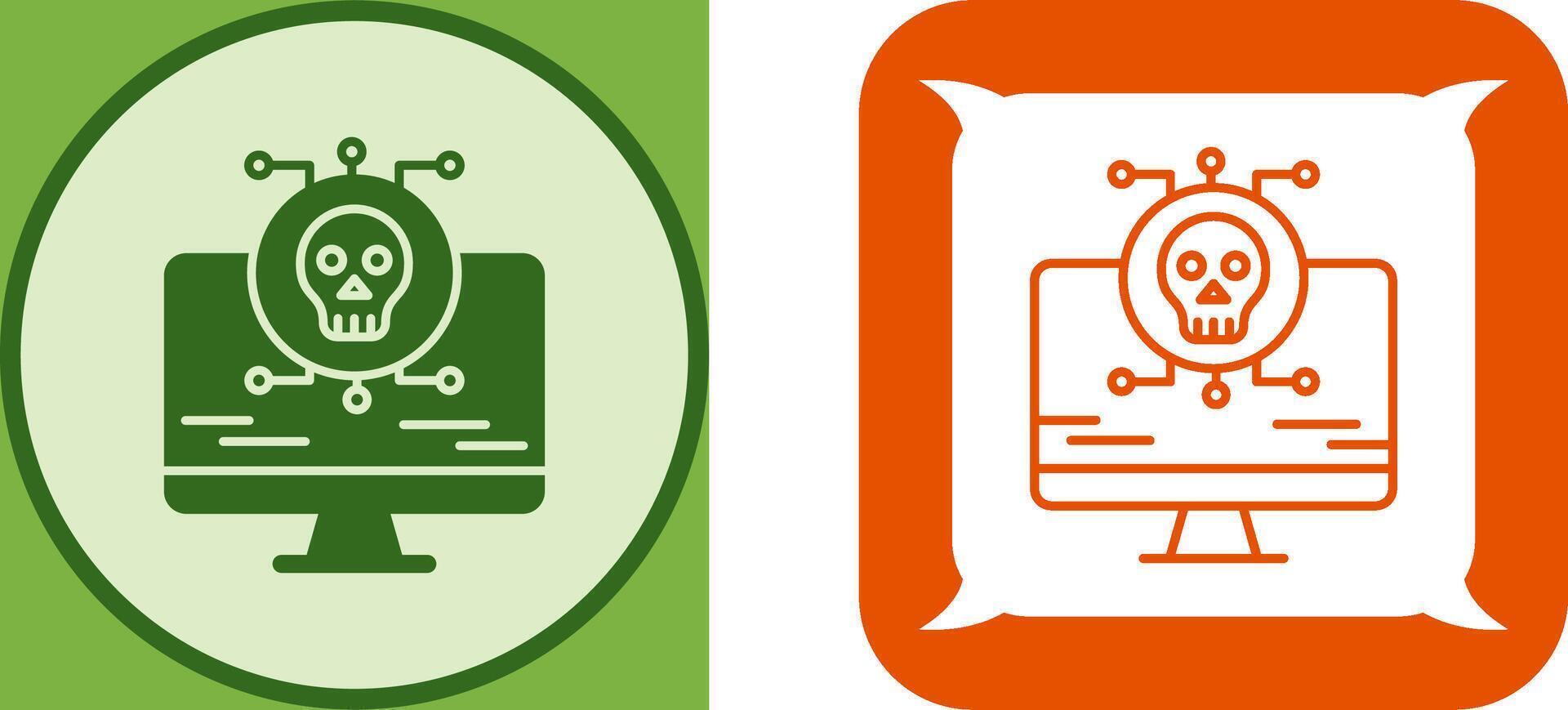 Virus Attack Icon Design vector