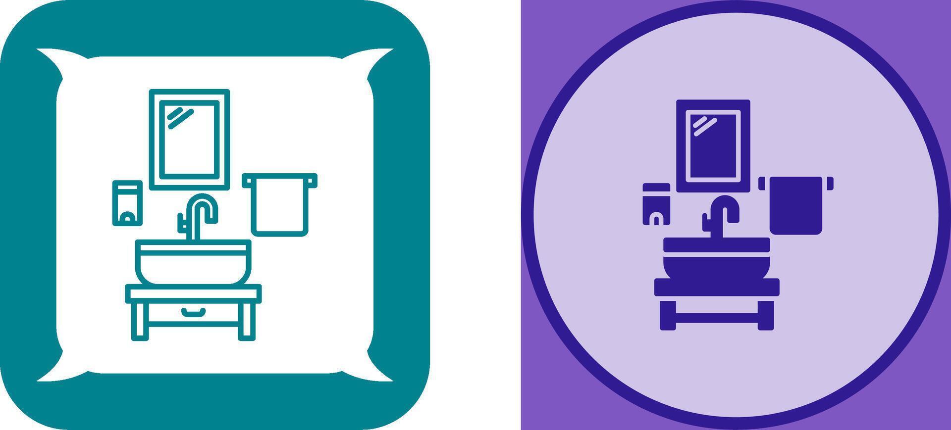 Washbasin Icon Design vector