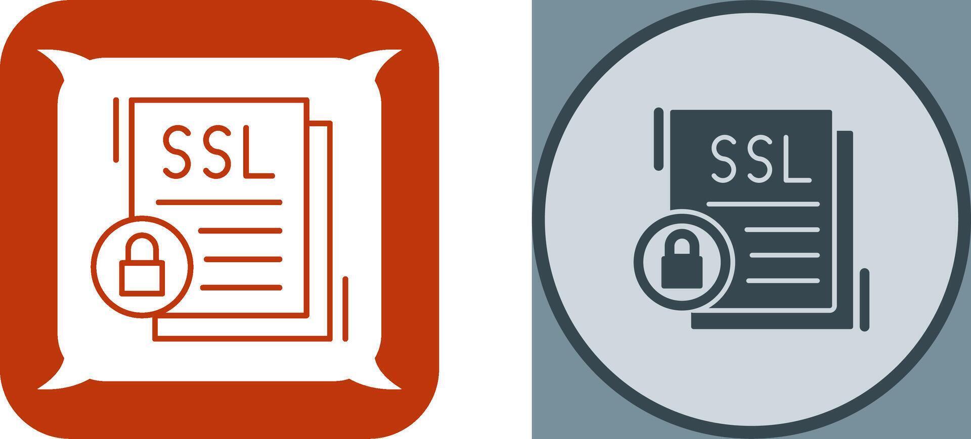 SSL Icon Design vector