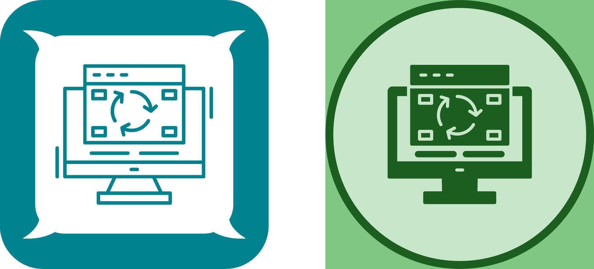 Update Icon Design vector