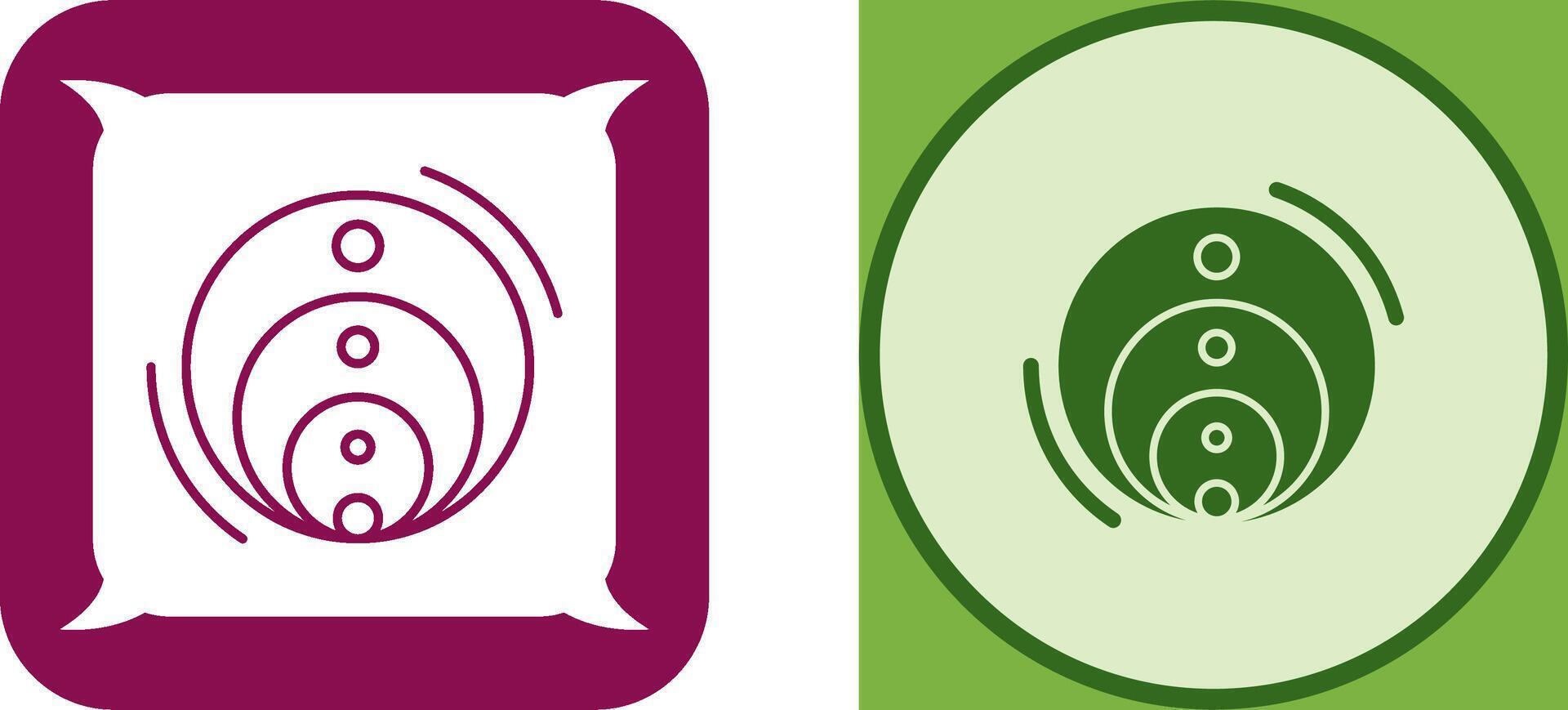 Venn Diagram Icon Design vector
