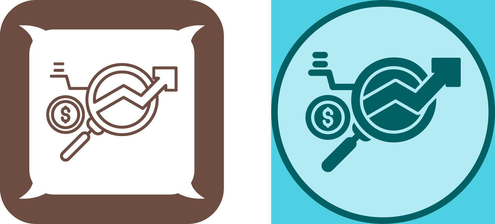 Data Research Icon Design vector