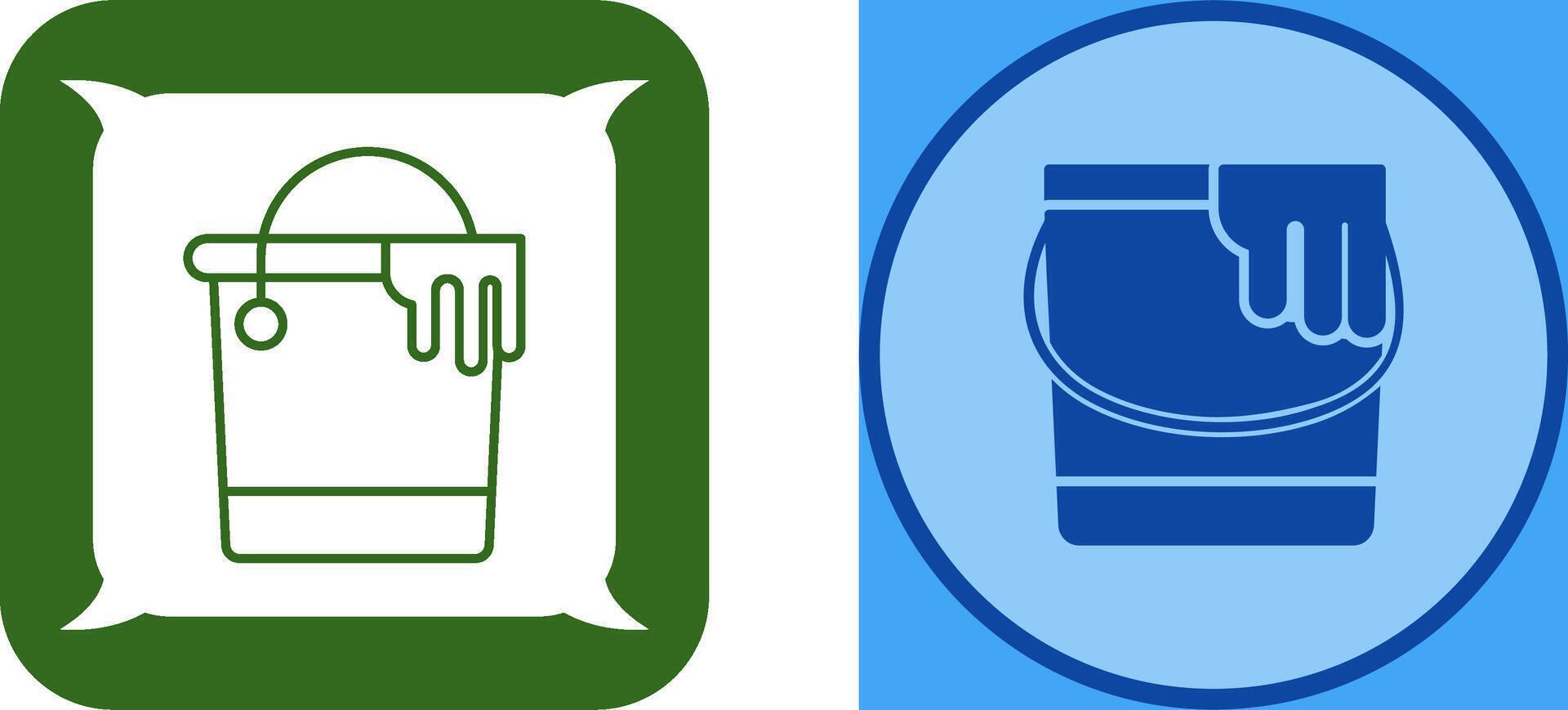 Paint Bucket Icon Design vector