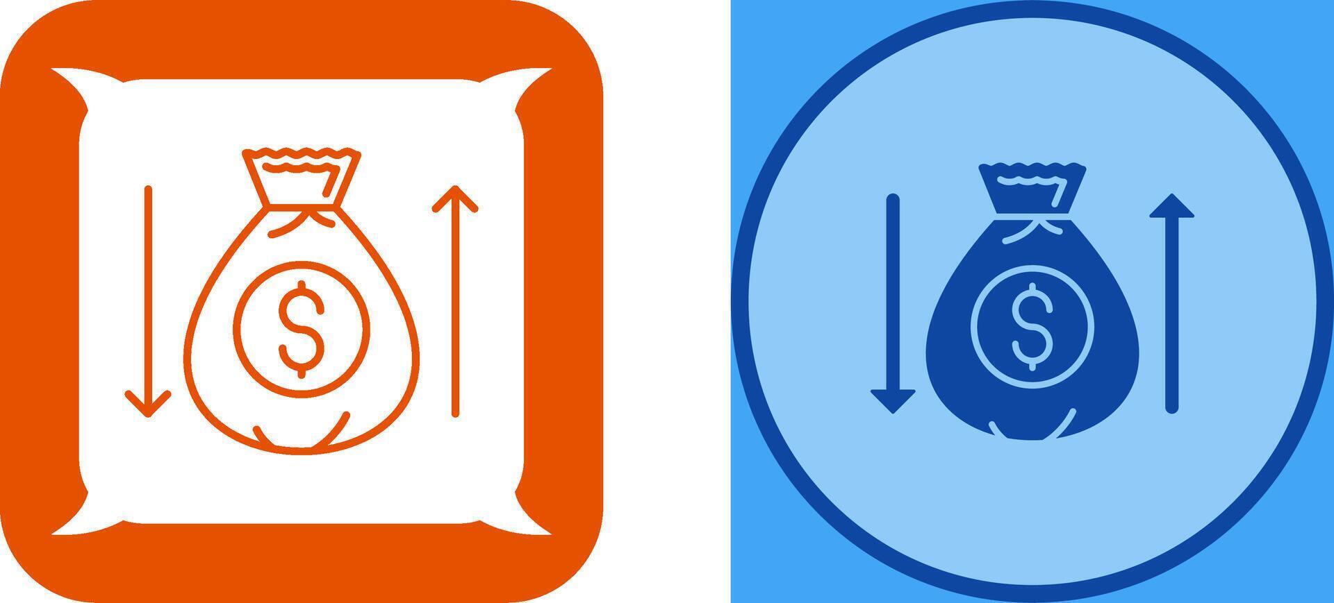 Money Bag Icon Design vector