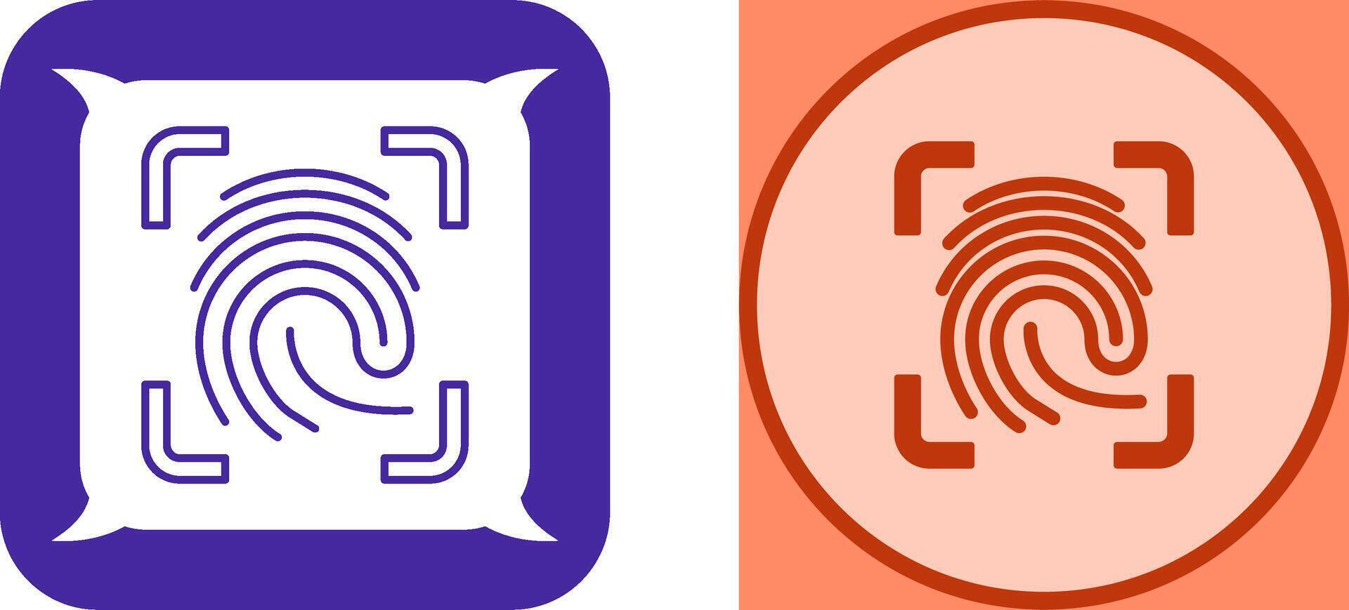 Finger Print Icon Design vector