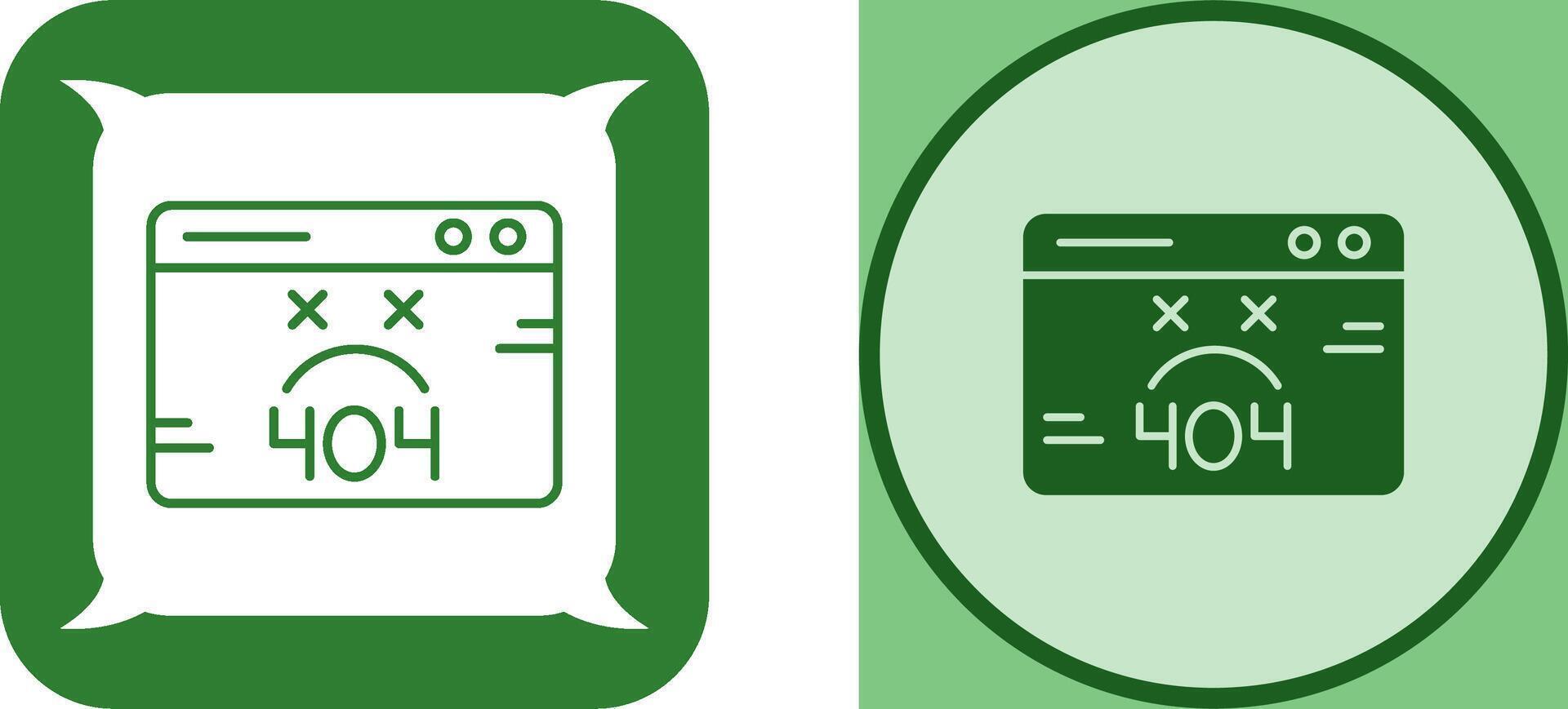404 Error Icon Design vector