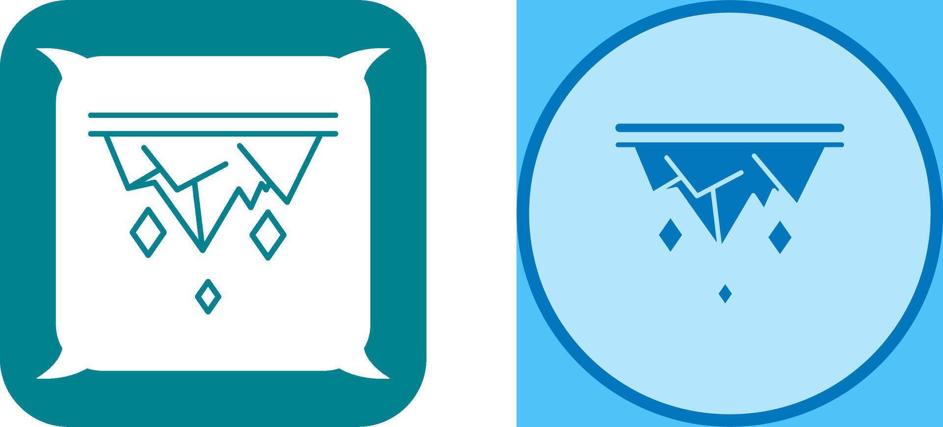 Icicle Icon Design vector