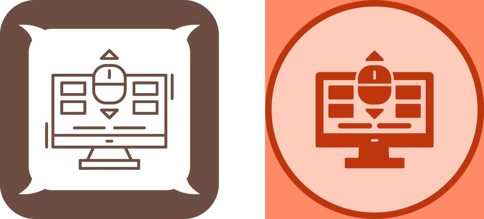 Scroll Icon Design vector