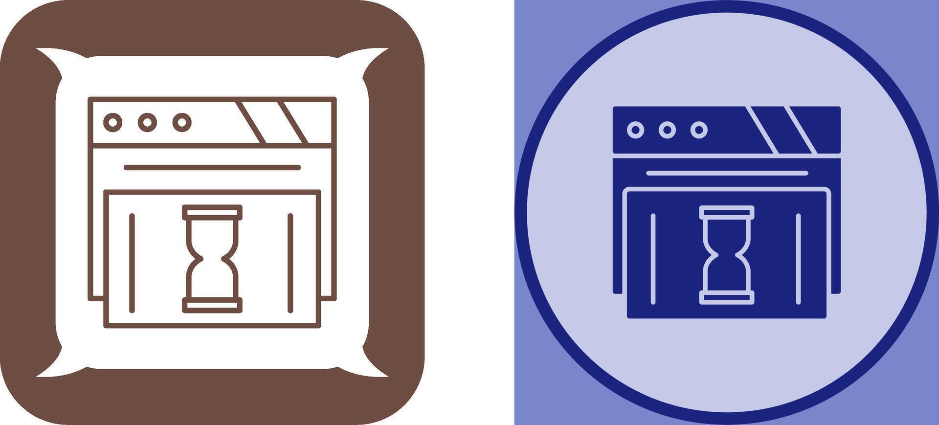 Waiting Icon Design vector
