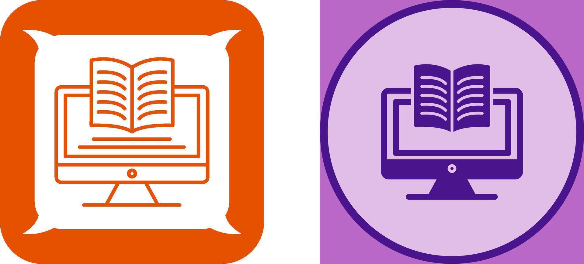 Digital Learning Icon Design vector