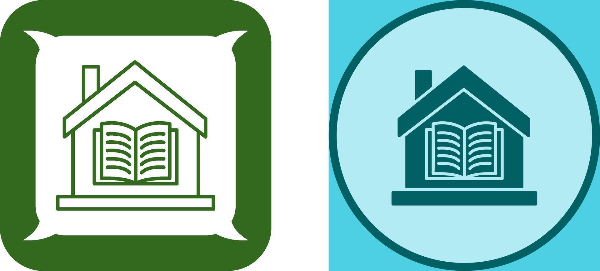 Homeschooling Icon Design vector