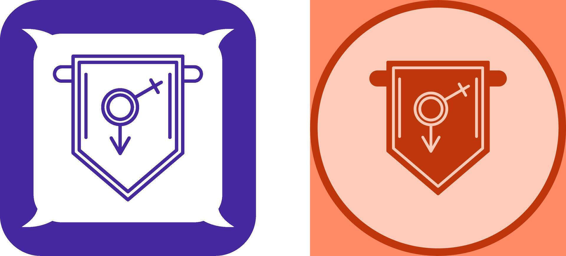 College Fraternity Icon Design vector